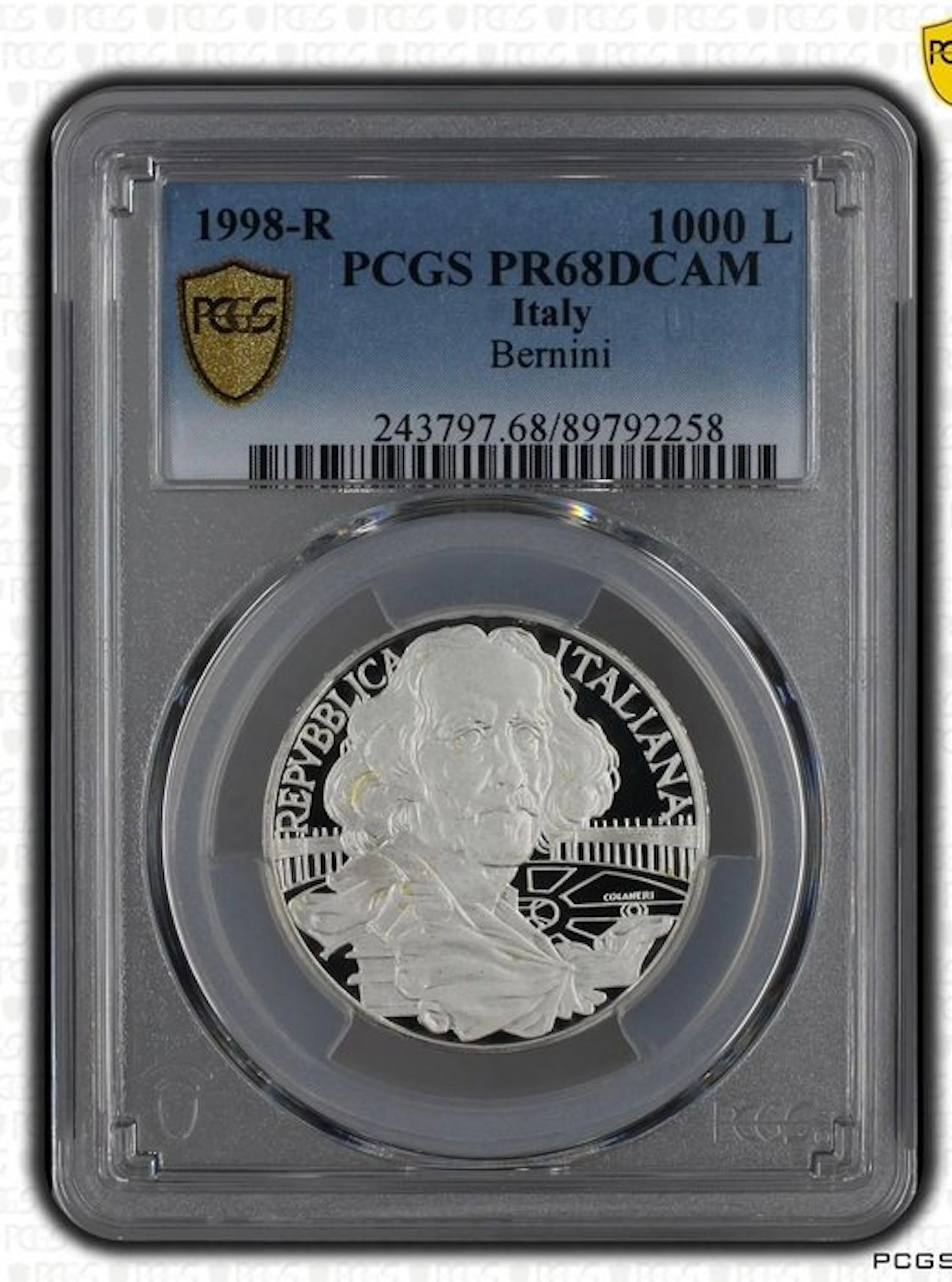 Italy. 1000 Lire Minted in Rome 1998