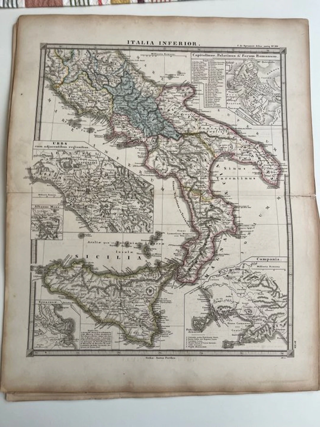 Italy - Italy in Sicily; Perthes - Spruner - 1851-1860