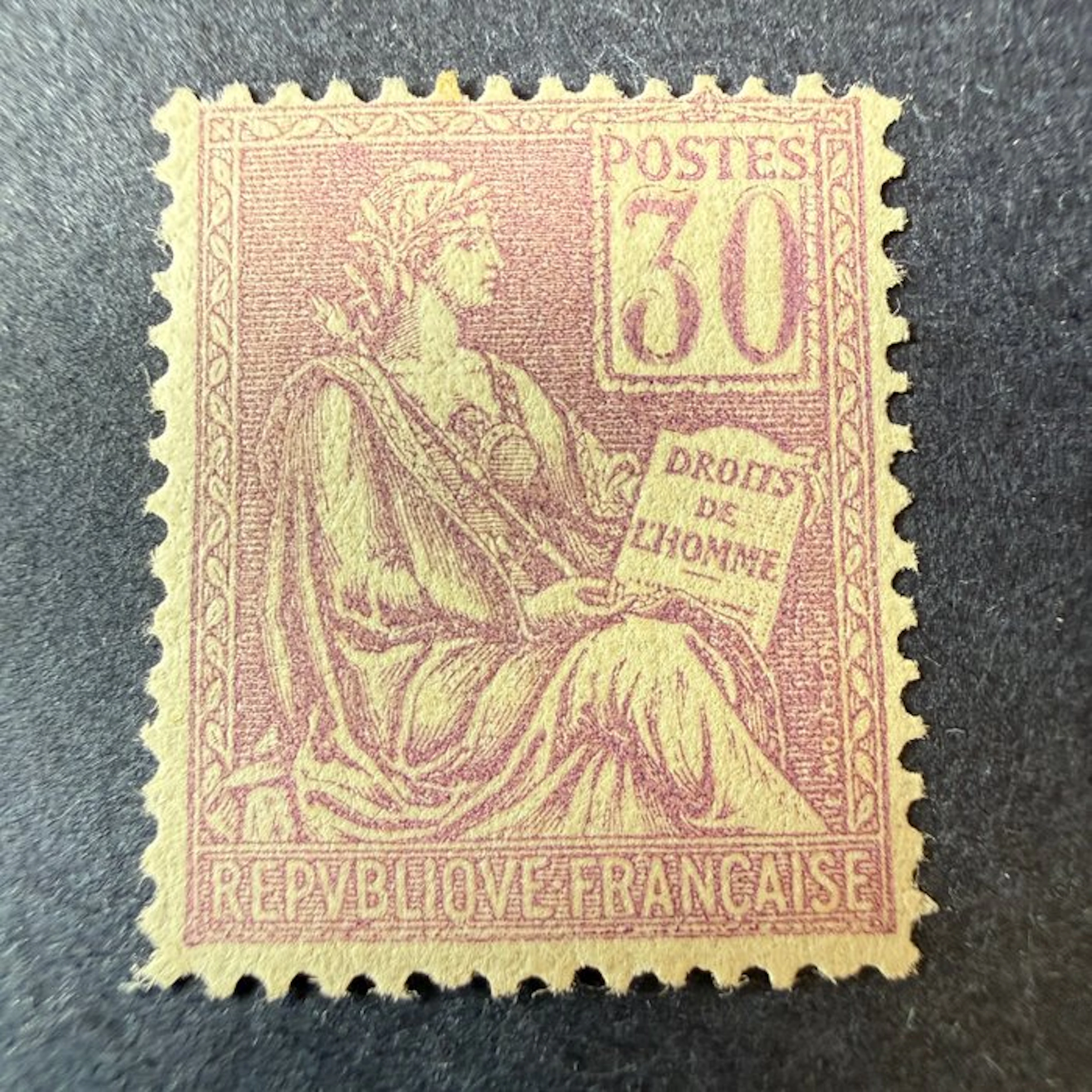 France - Yvert 115 "Mouchon 30c violet" mint ** without hinge. Very good.