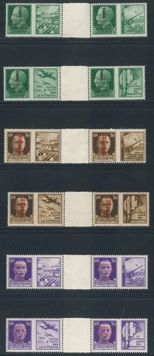RSI - War propaganda overprint