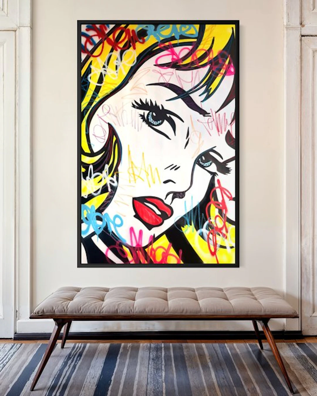 Gunnar Zyl - Girl With Hair Ribbon / Roy Lichtenstein & Zyl XXL
