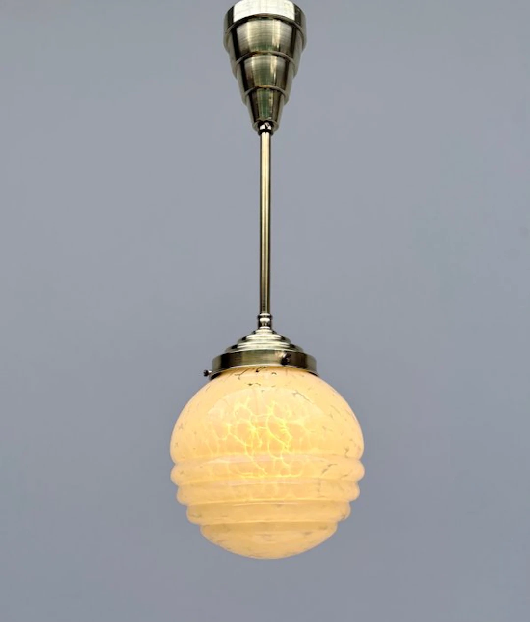 Hanging lamp - Brass, Glass