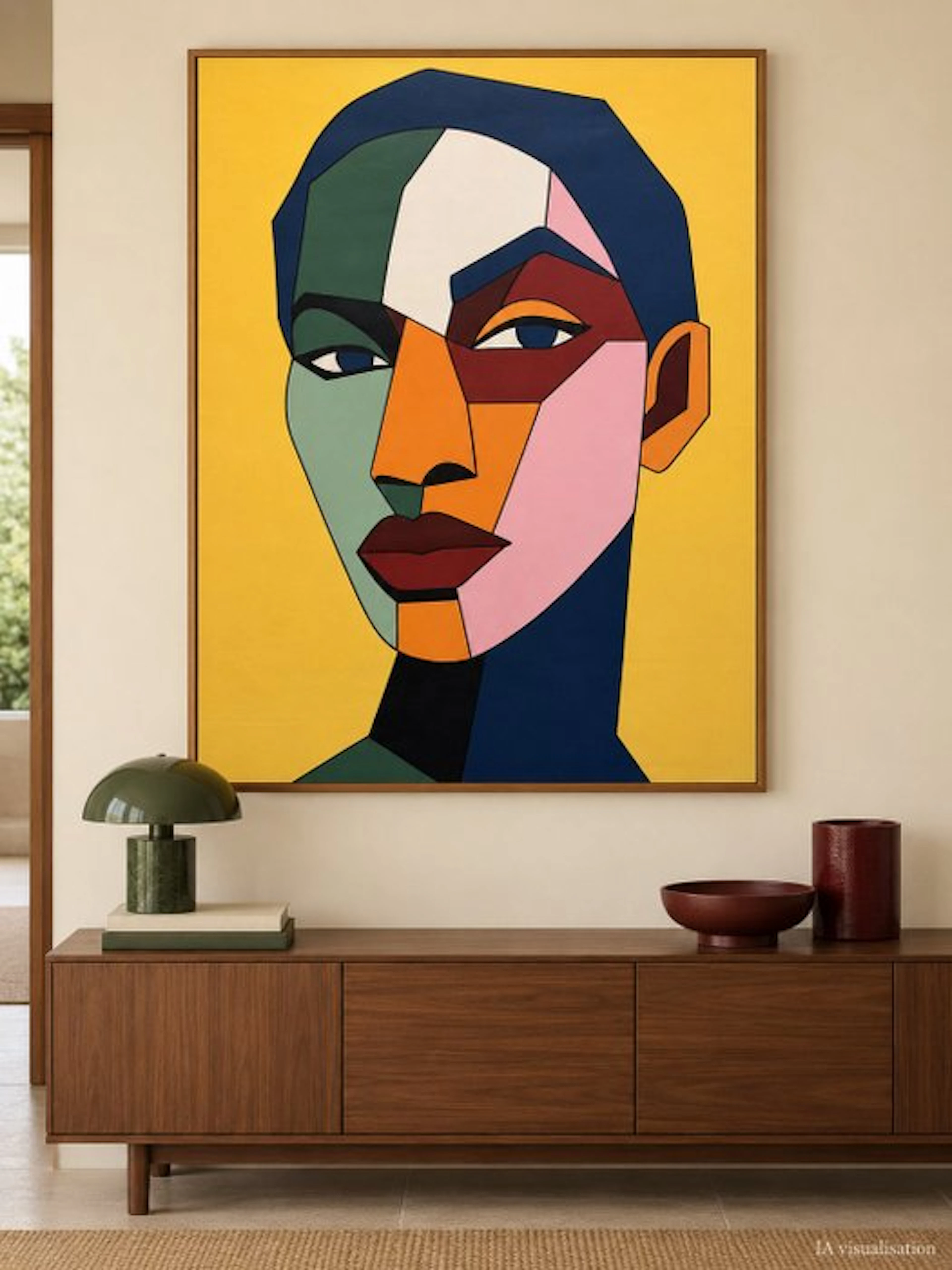 Marcel Mendez - Fragmented Face #151 -XL- ( No reserve )