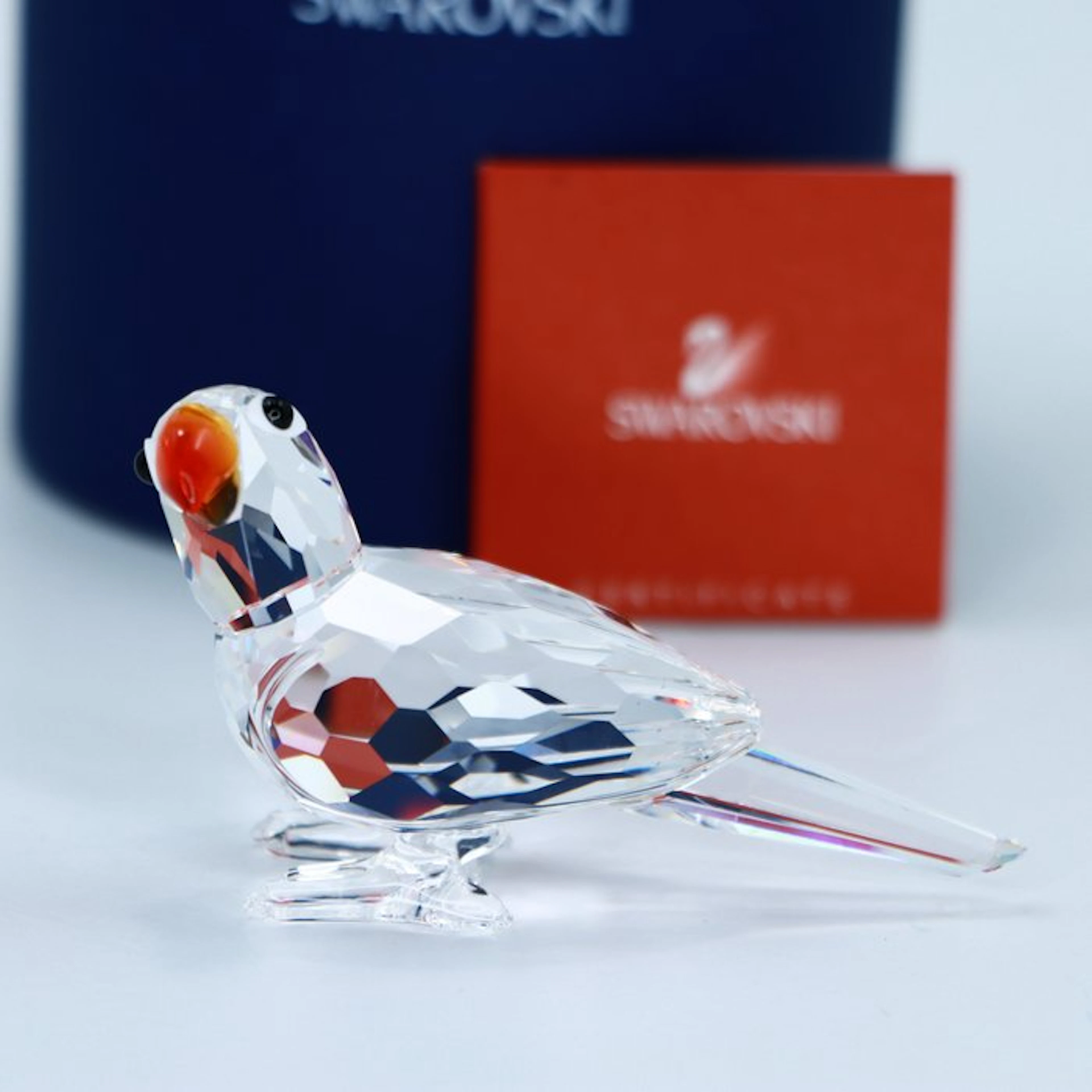 Figure - Swarovski - Papegaai (Boxed + Certificate) - Crystal