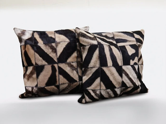 real zebra hide Cushion covers - Cushion (2)