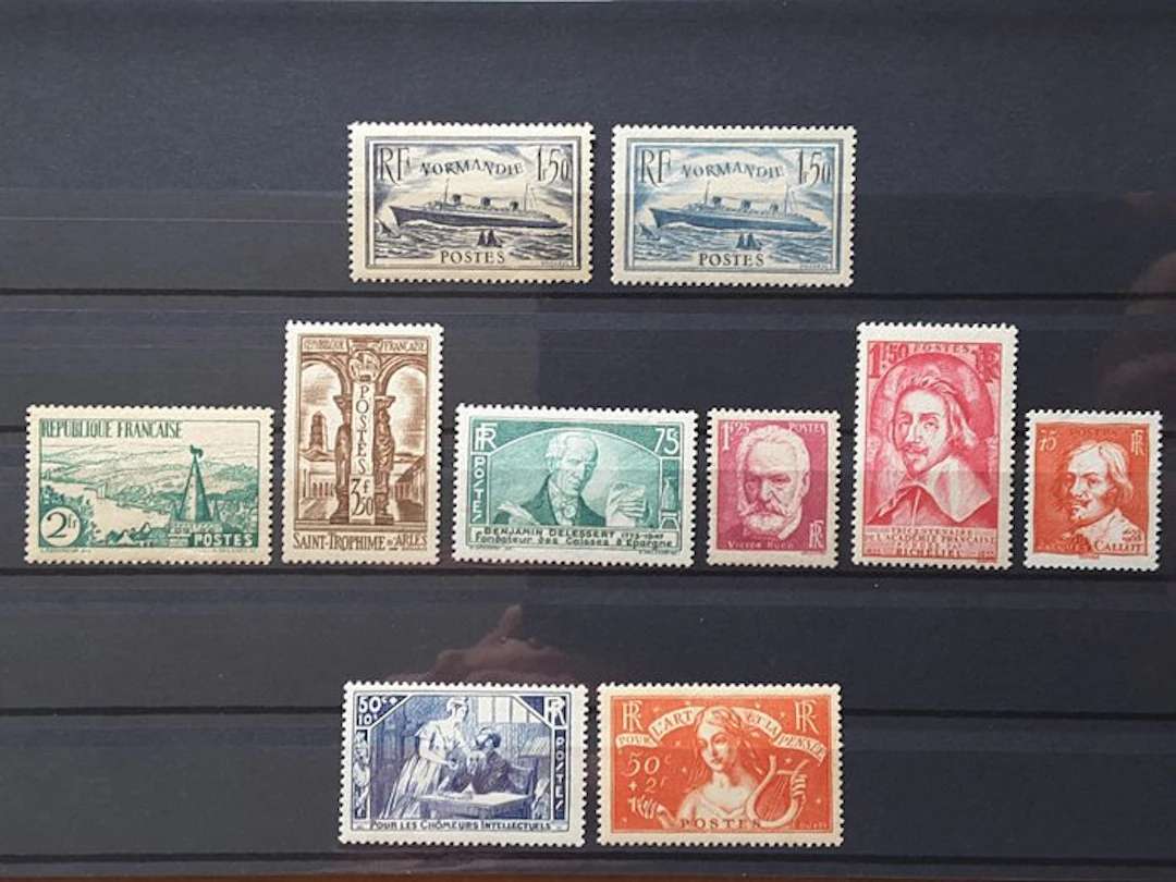 France 1935 - 1 full year of common stamps