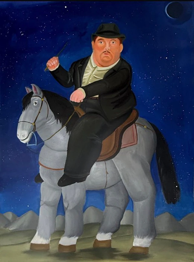 Tran Van khoa (1997) - Le Cavalier de la nuit 120 x 90 cm ✦ Livraison