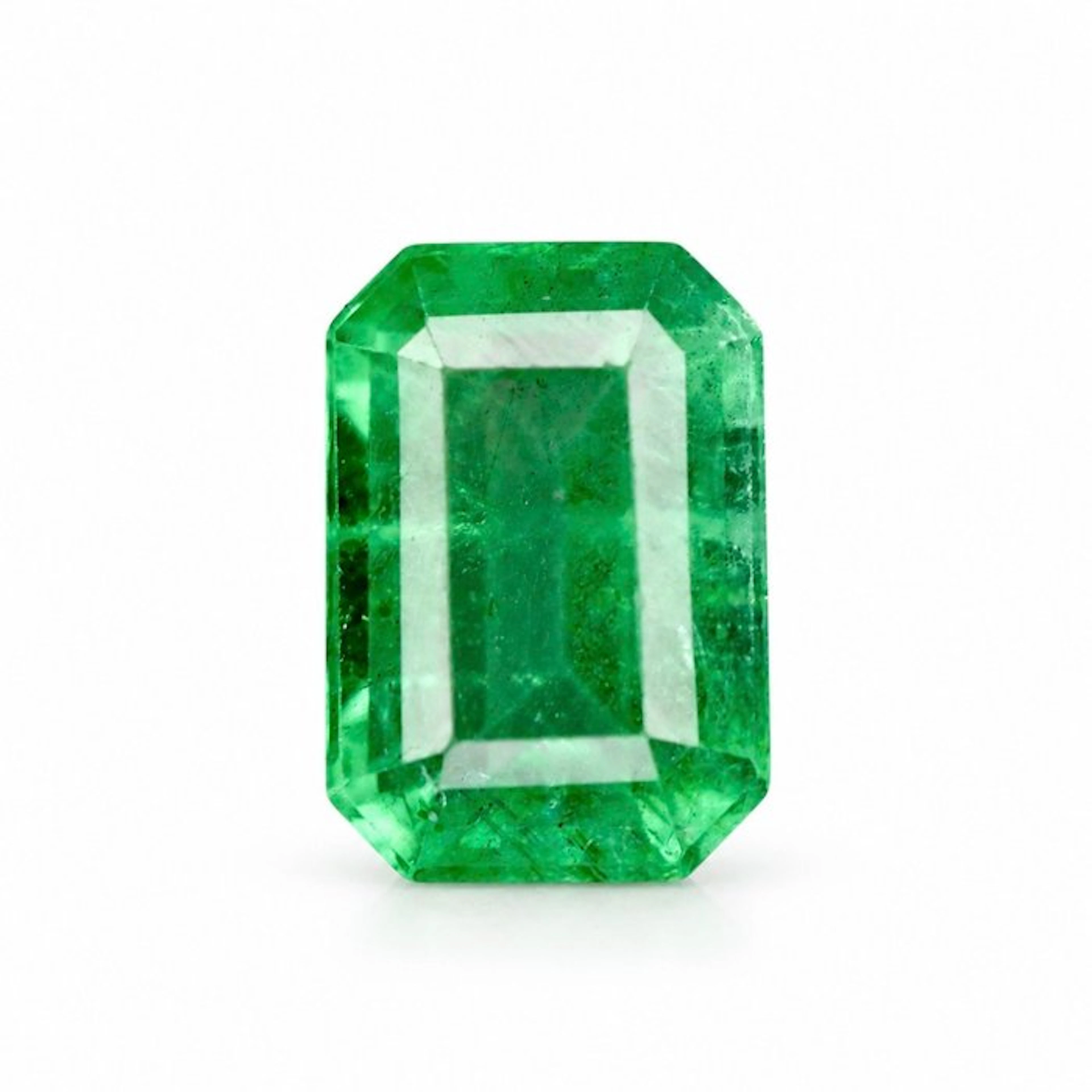 No reserve price Green Emerald - 0.90 ct - International...