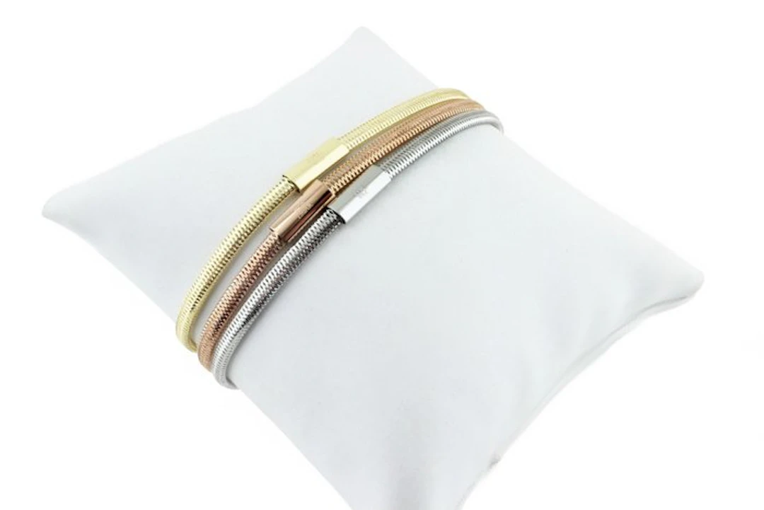 Bracelet - 18 kt. Yellow gold, White gold, Rose gold