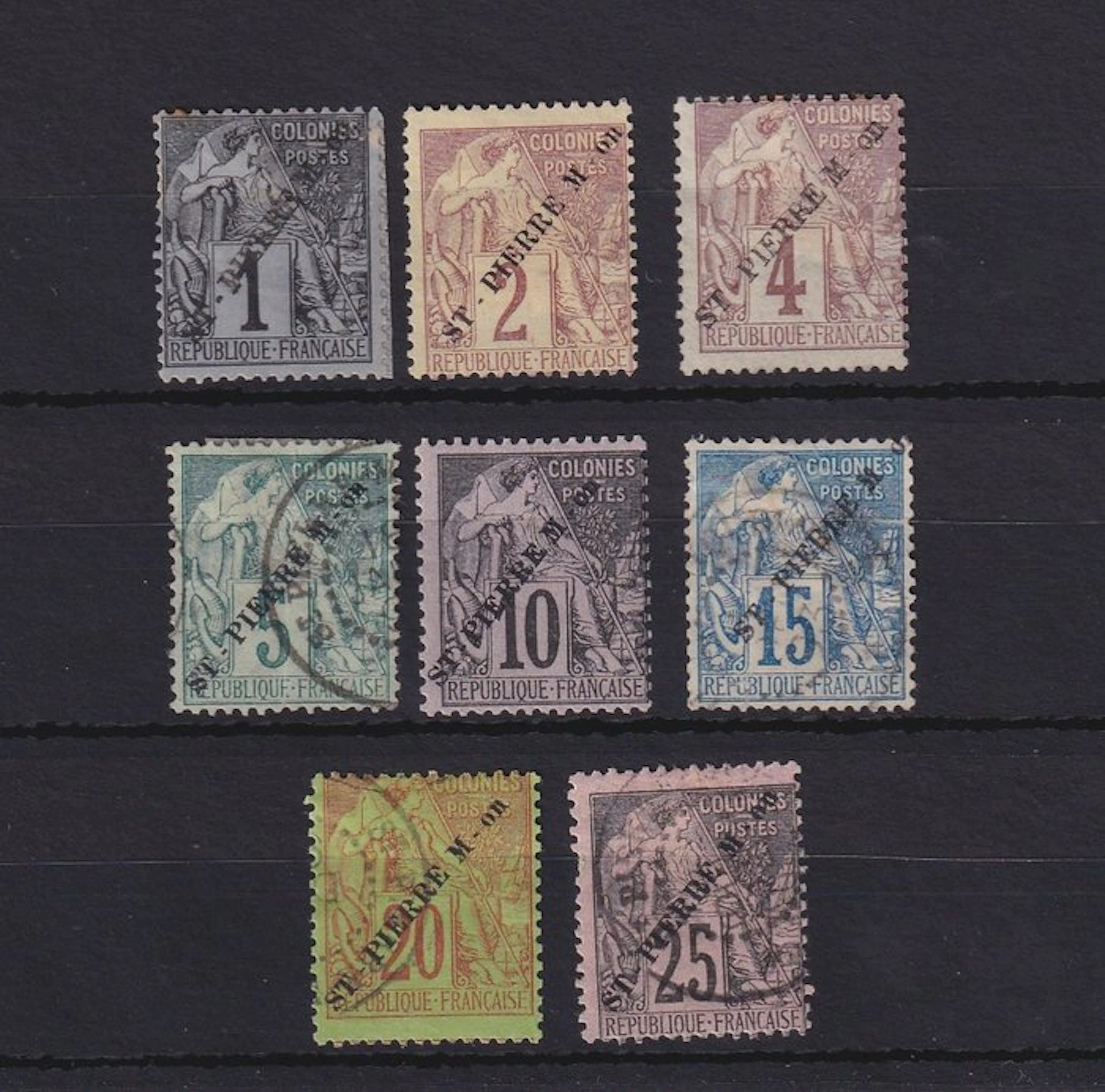 Saint Pierre et Miquelon 1891 - cote 420€