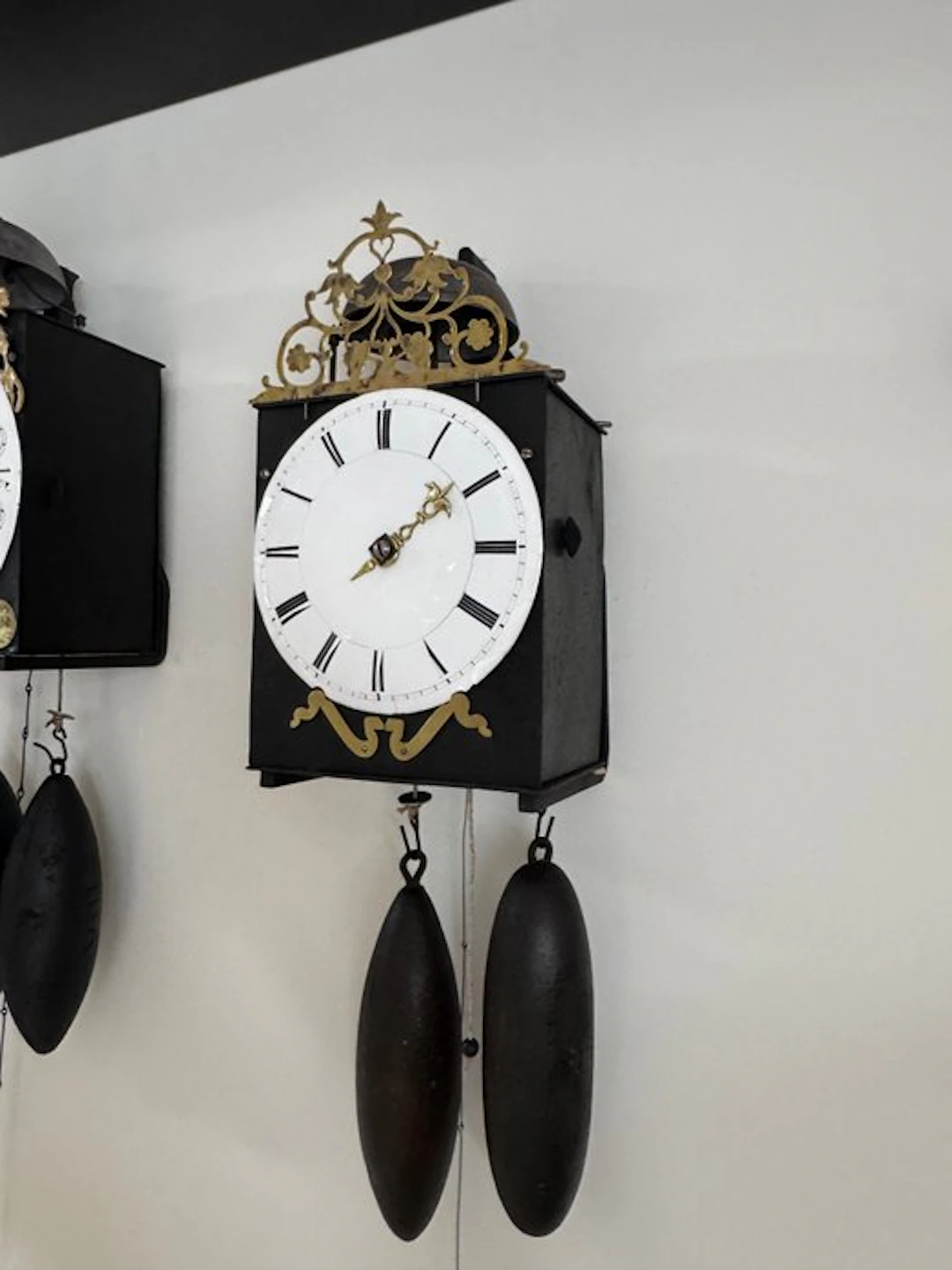 Wall clock - Steel - 1750-1800 - Early small Comtoise clock.