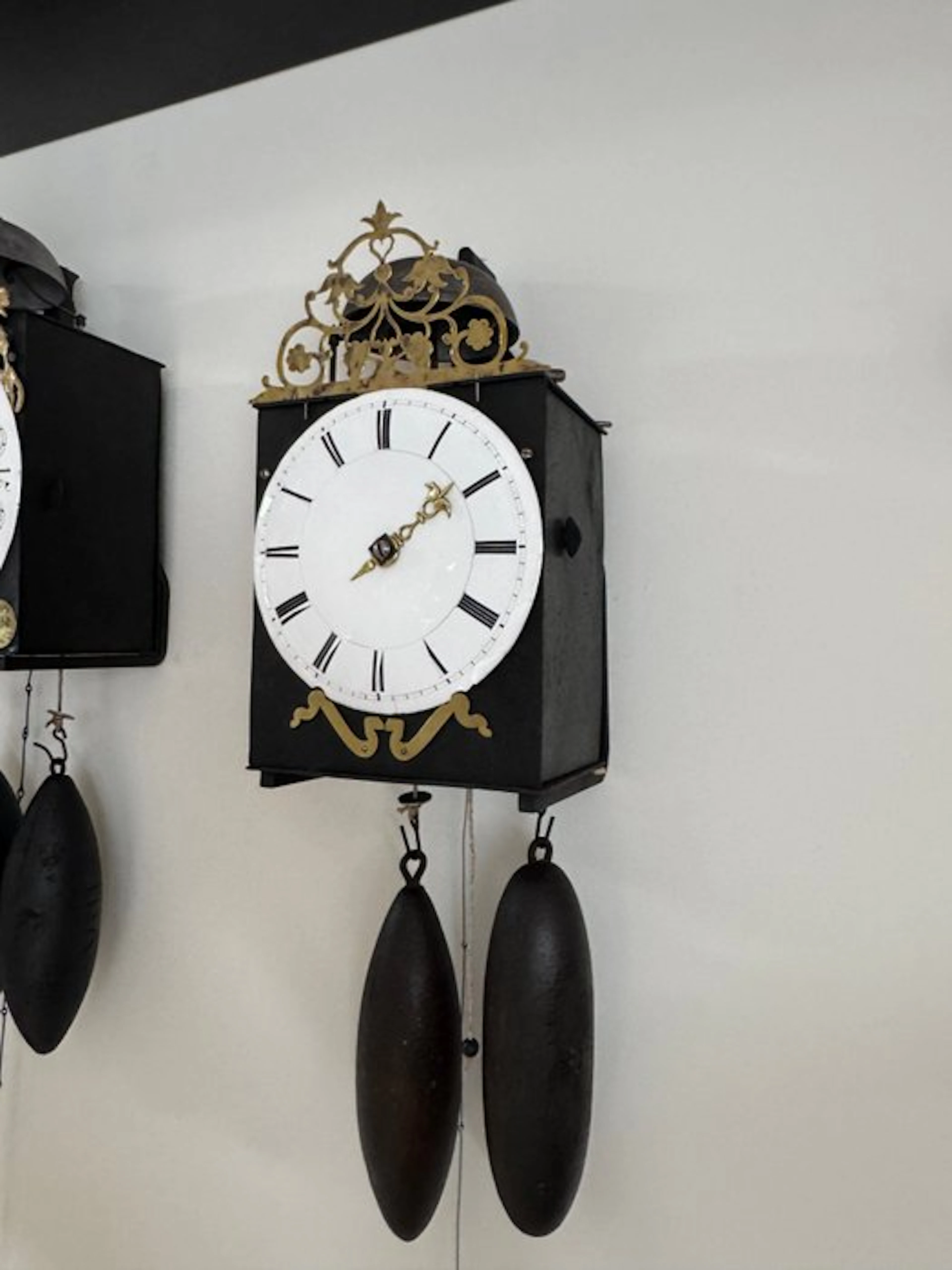 Wall clock - Steel - 1750-1800 - Early small Comtoise clock.