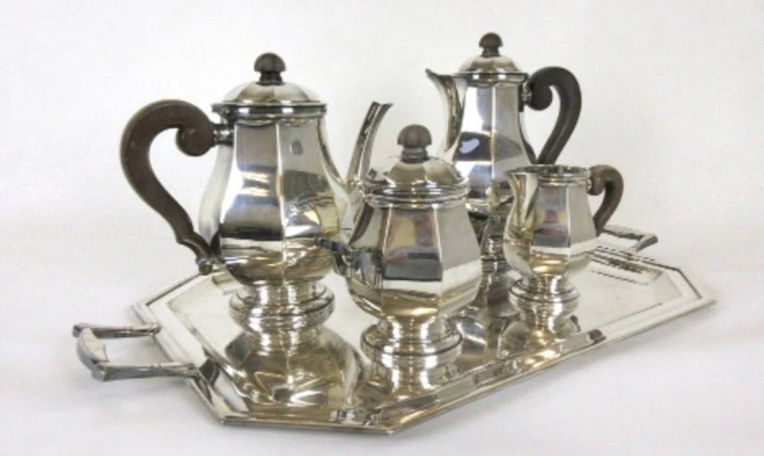 Coffee and tea service (5) - Silverplated - Tea service and coffee.