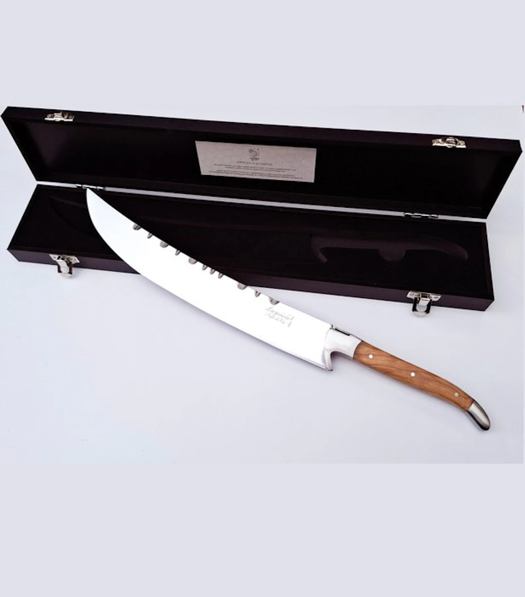 Laguiole - Champagne saber - Olive Wood handle - Style de...