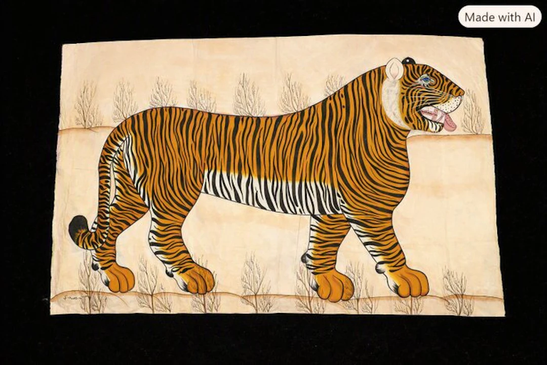 Artist Iqbal Khan Tiger - Tiger