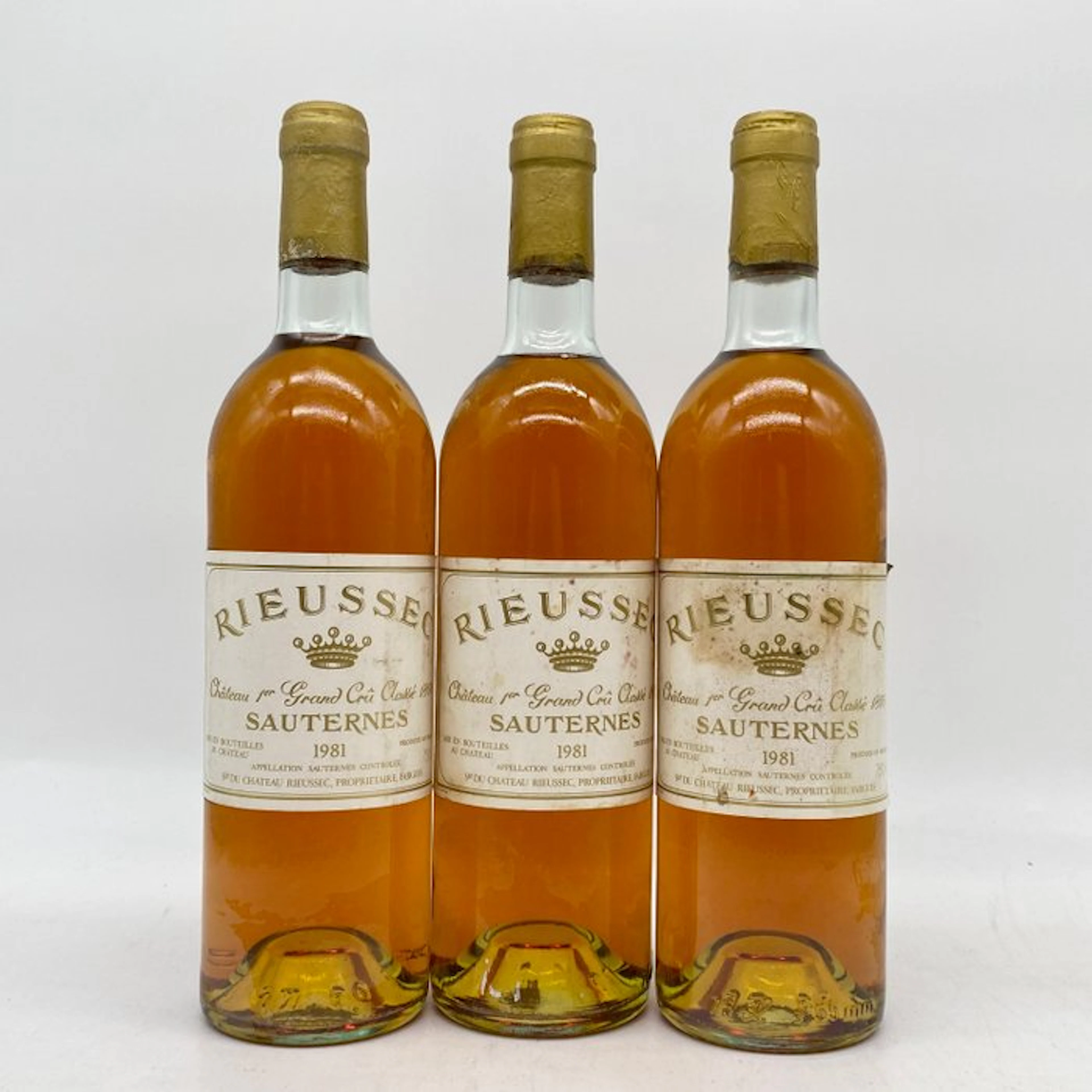 1981 Chateau Rieussec - Sauternes 1er Grand Cru Classé - 3 Bottles (0.75L)