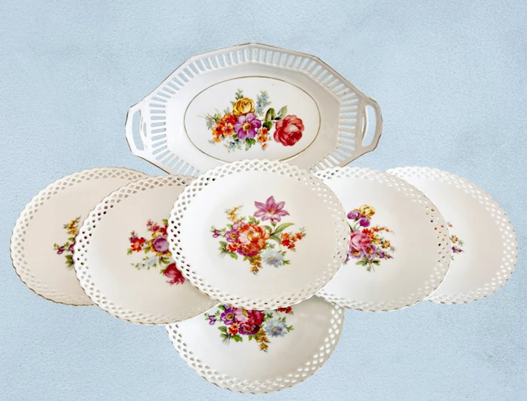 Schumann Bavaria - Magnificent Dresden Floral reticulated...