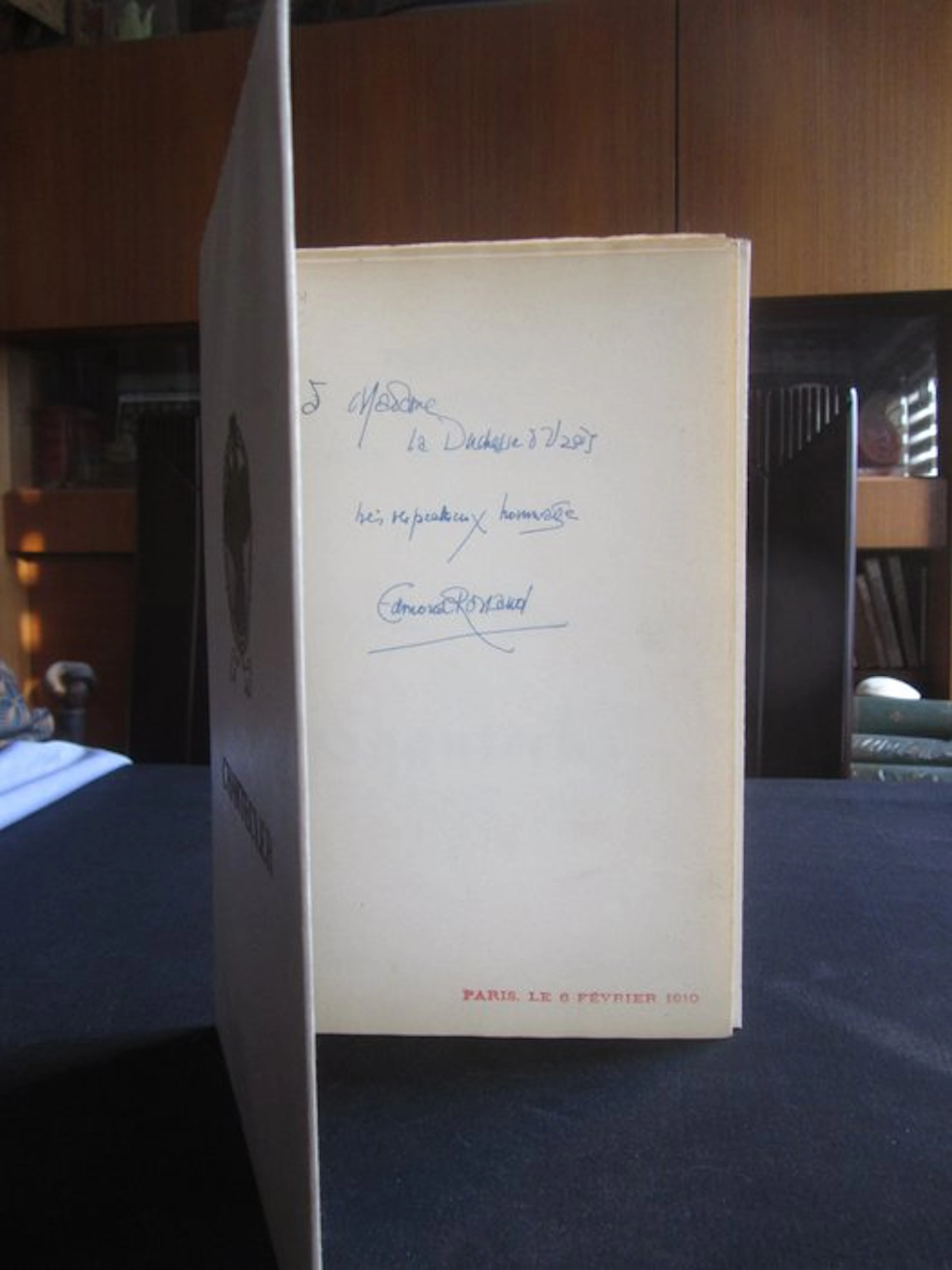 Signé ; Edmond Rostand - Chantecler [envoi autographe...