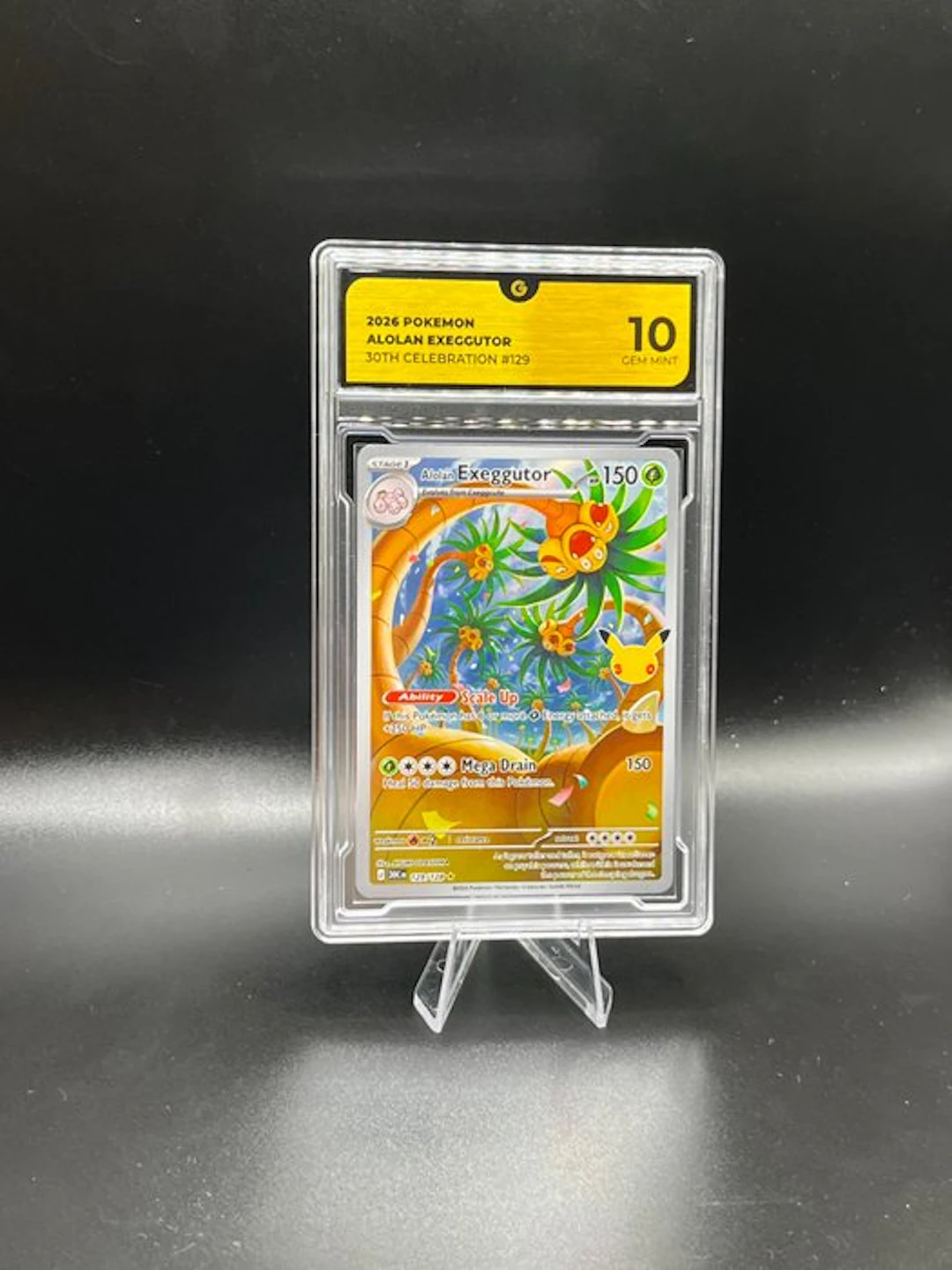 Pokémon - 1 Graded card - Alolan Exeggutor 129 30TH Anniversary Full