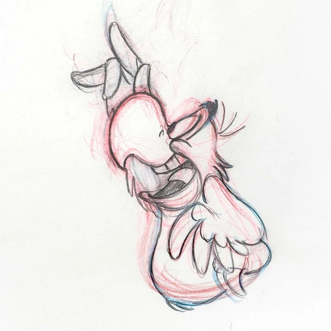 ALADDIN - LAGO Original Animation Drawing - (Walt Disney, 1992) + CERTIFICATE