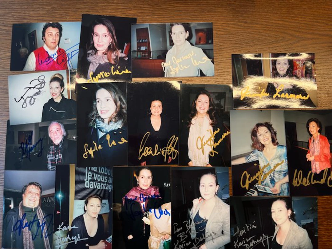 Artistes lyriques - important lot de 100 photographies...