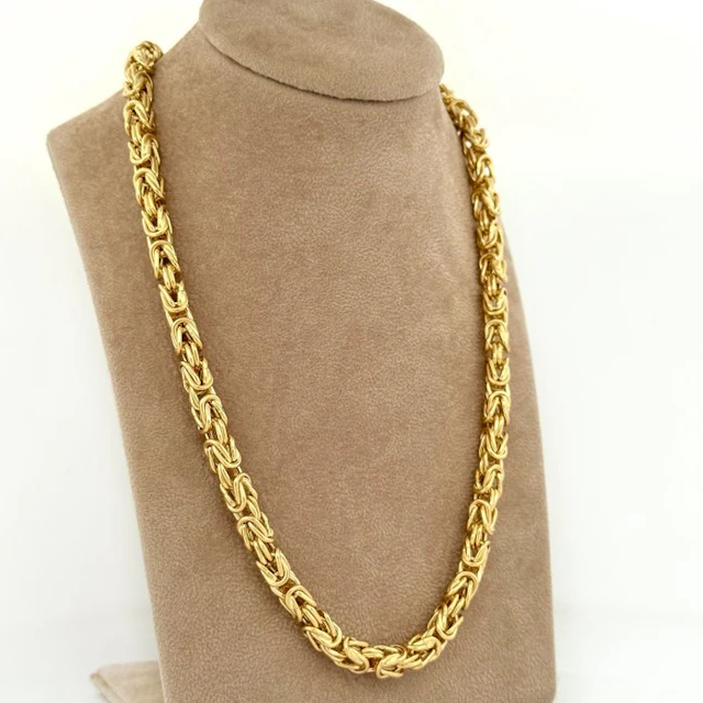 Necklace - 18 kt. Yellow gold - Bizantina - 60 cm