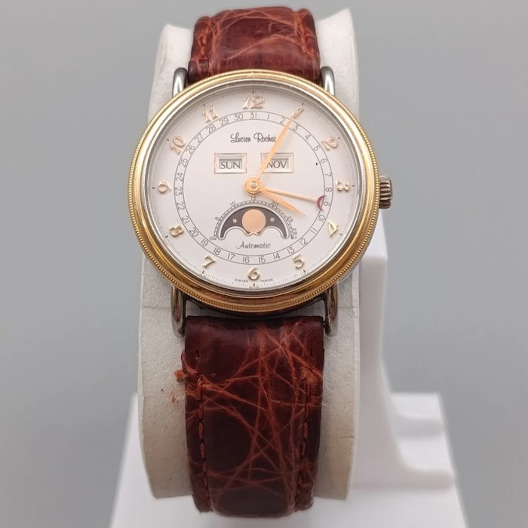 Lucien Rochat Automatik Herren Uhr – Mondphase & Lederarmband - Men - 2010-2020