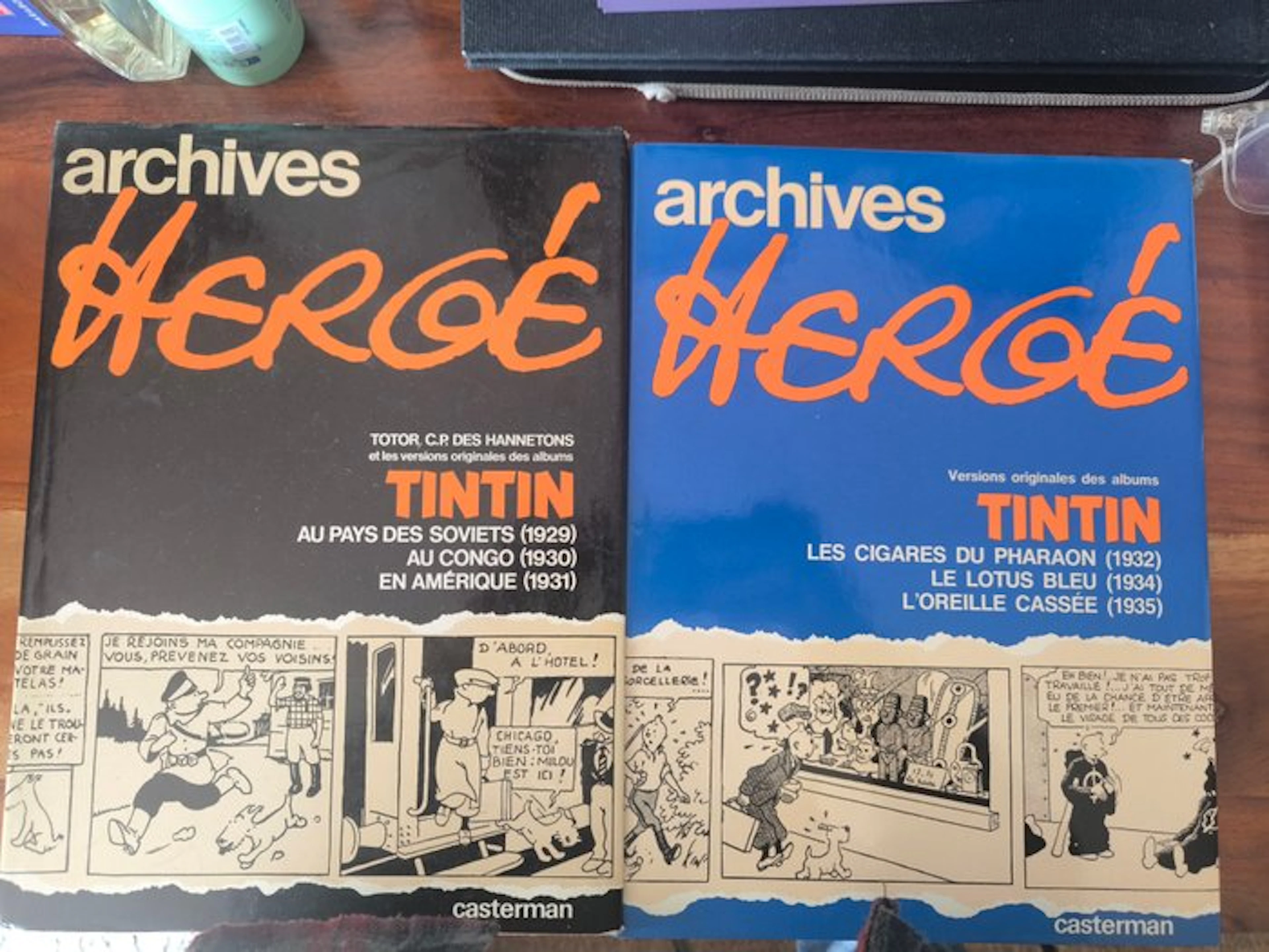 Les Archives Hergé T1 + T3 - 2x C + jaquettes - 2 Albums...