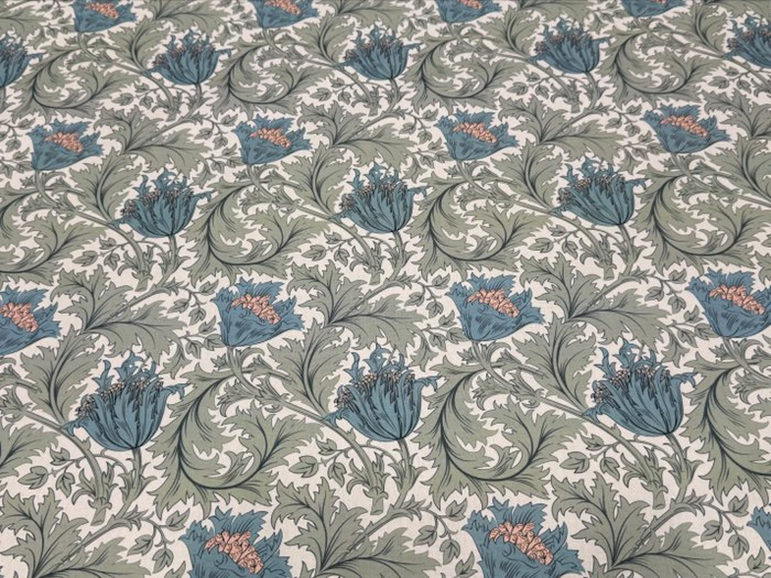 GCFabrics – Cotton Upholstery Fabric with Acanthus...