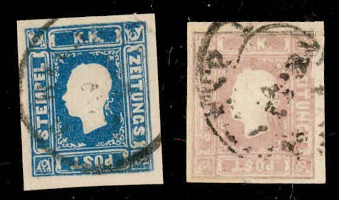 Austria 1858 - Austria newspaper stamps 1958 in full-margin