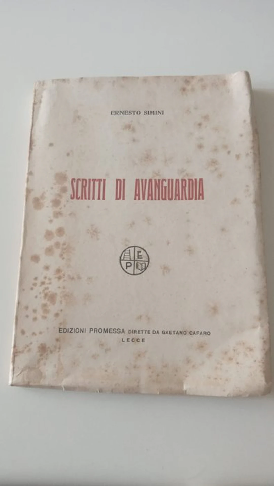 Ernesto Simini - Scritti di Avanguardia - 1932