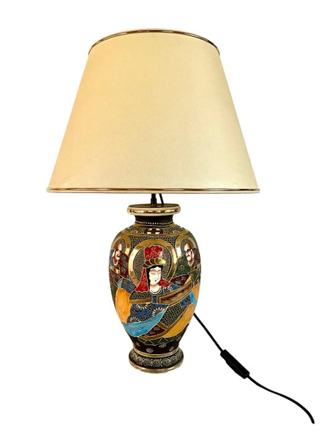 asano - Lamp - Porcelain, Enamel, Metal - Satsuma