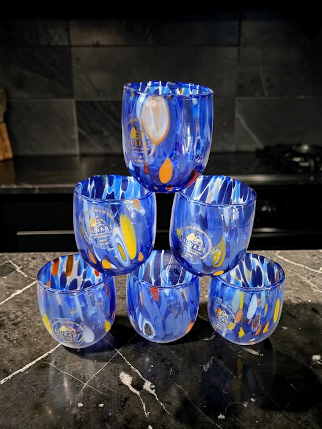MurArt - Drinking set (6) - Glass - Murrine
