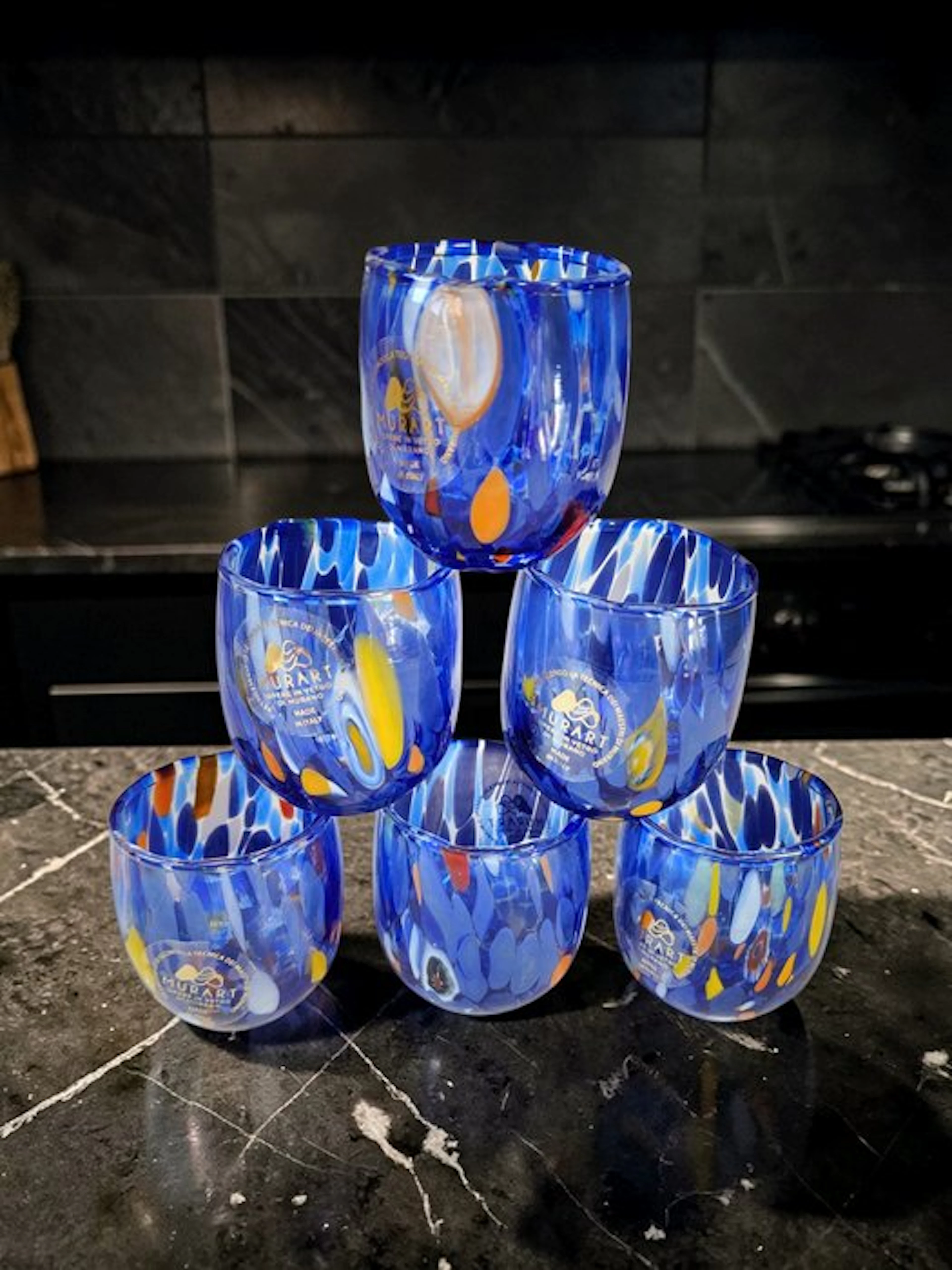 MurArt - Drinking set (6) - Glass - Murrine