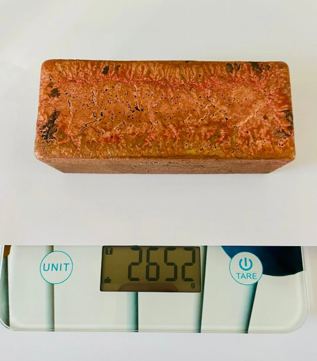 2652 grammes - Copper .999 - Copper (No reserve price)