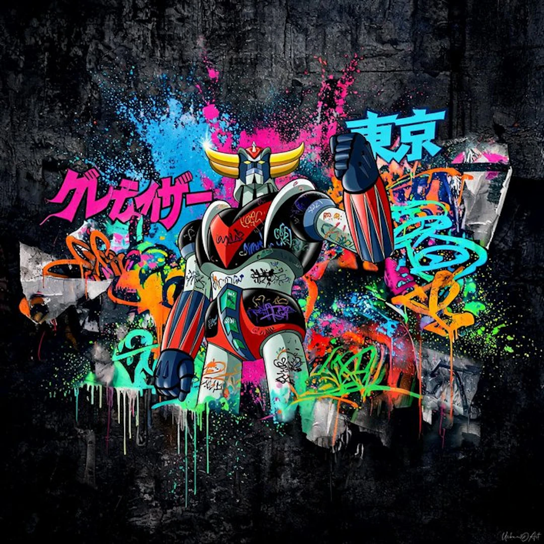 Urban3DArt (1971) - Goldo super graf Limited Edition art numérique mixte