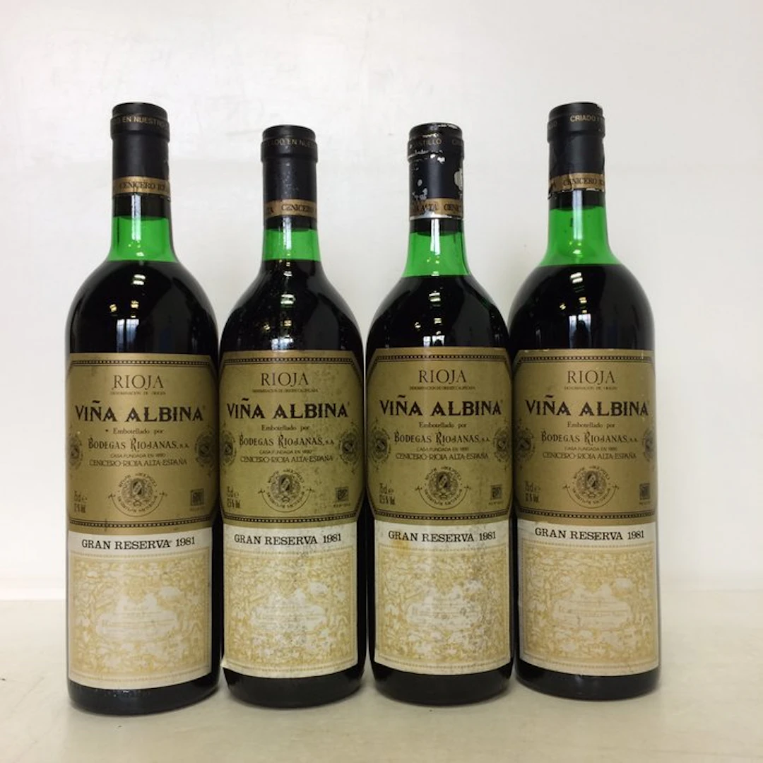 1981 Bodegas Riojanas, Viña Albina - Rioja Gran Reserva - 4 Bottles (0.75L)