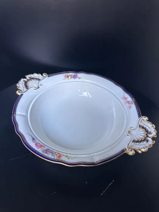 Meissen - Bowl - Antique Meissen Porcelain Deep Serving...