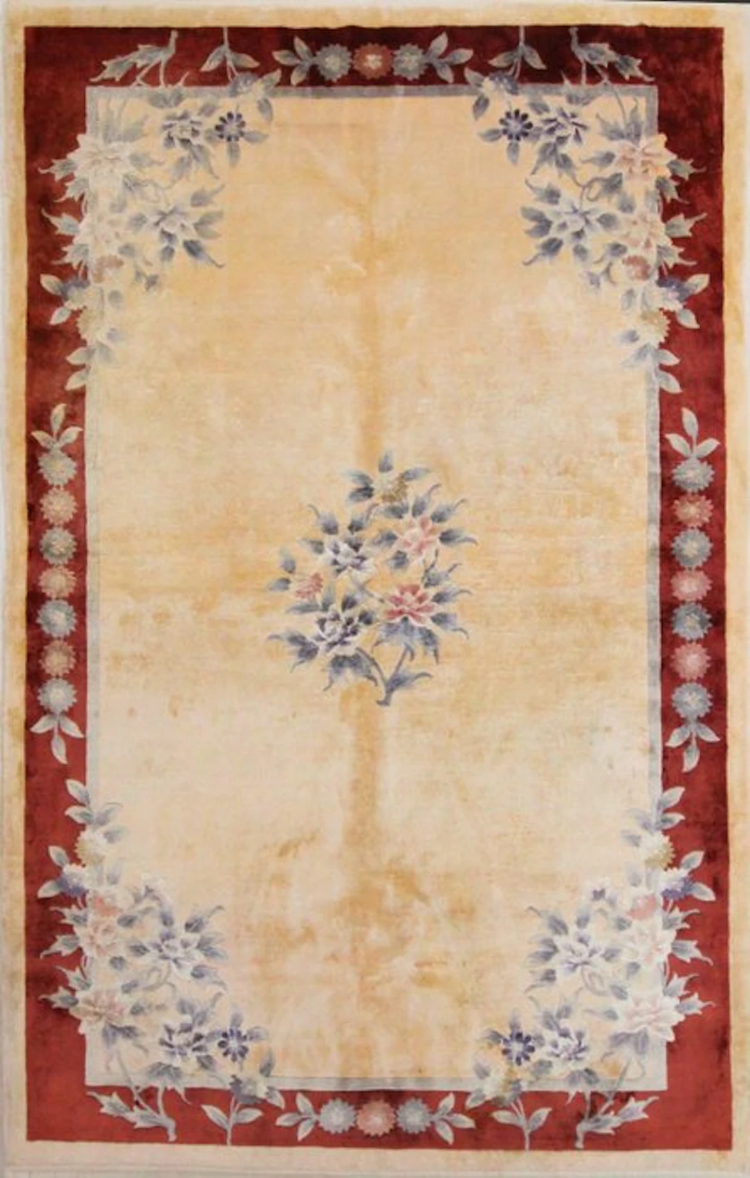 Original China Traditional Pure Silk on Silk Old - Rug...