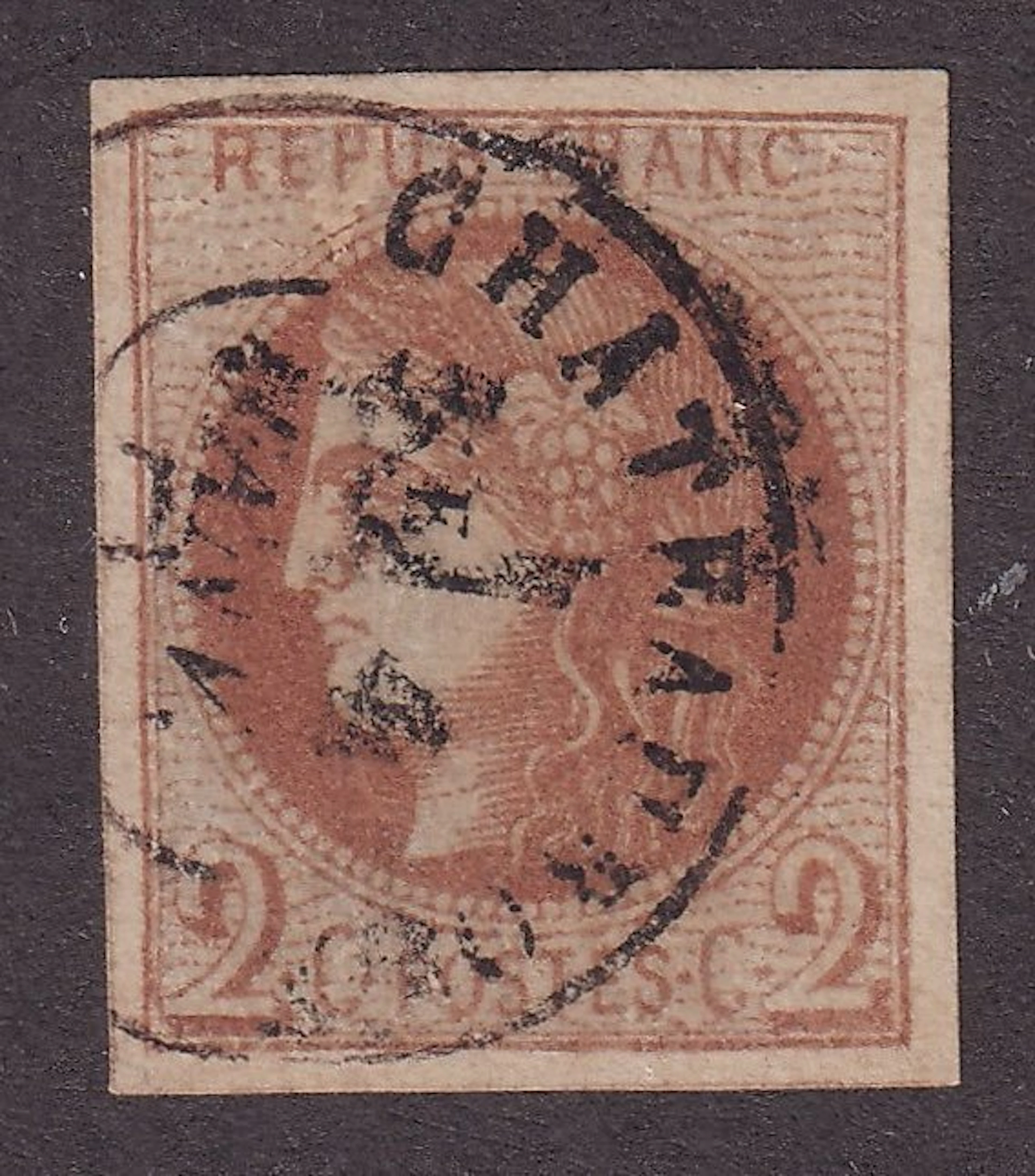 France - 2c brown-red - TB - Yvert n°40B