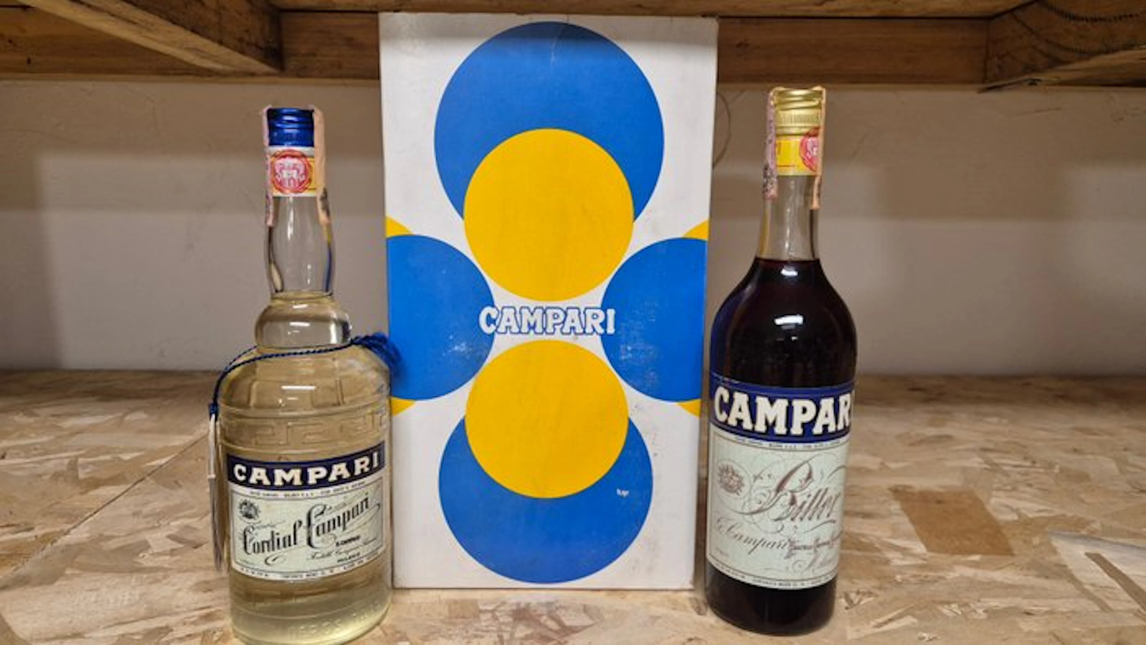 Campari - Cordial Campari + Bitter - b. 1960s, 1972 - 75cl - 2 bottles