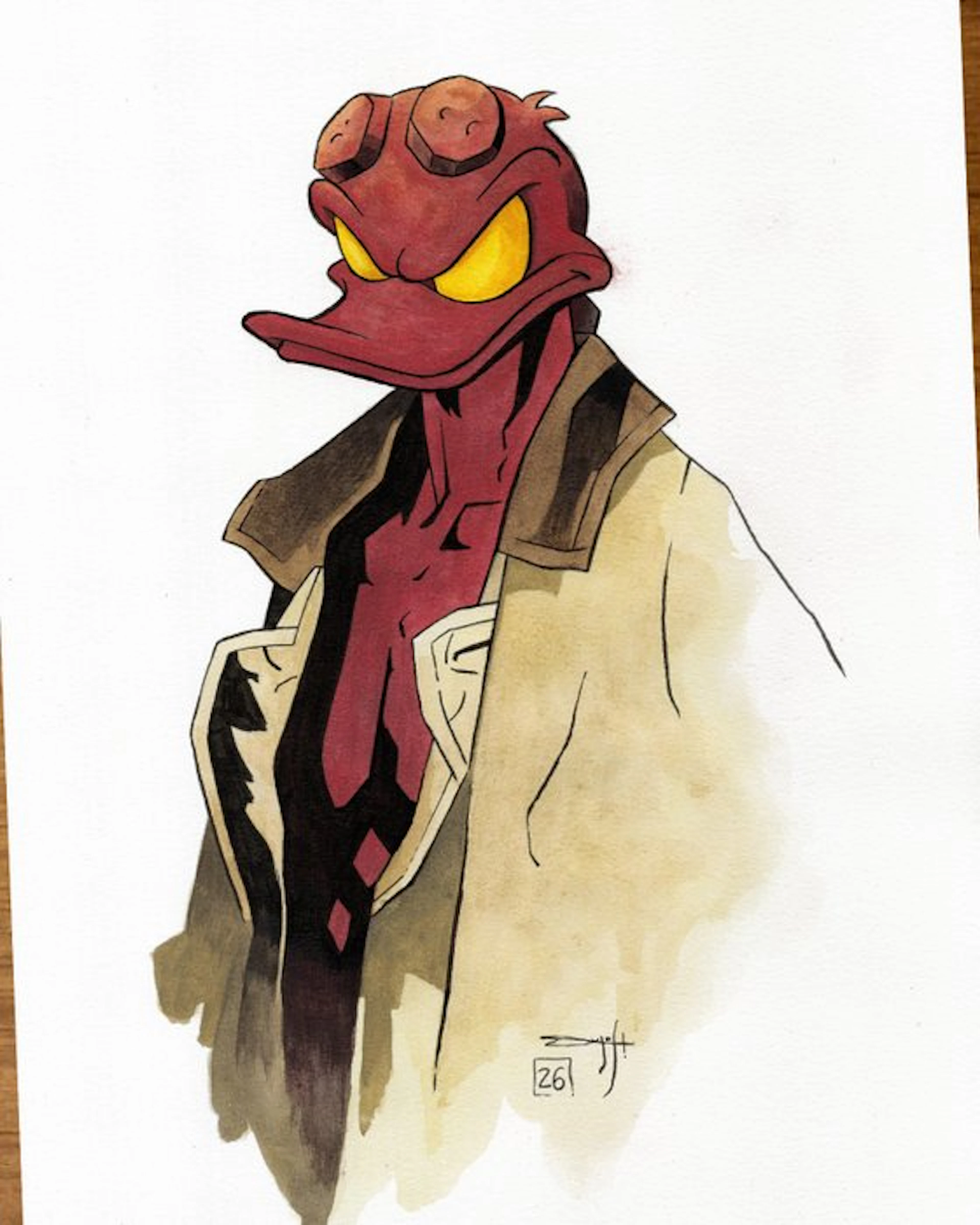Jordi Juan Pujol - Donald Duck “Tribute to Hellboy”...