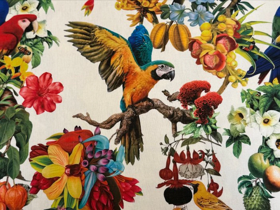 Tropical Garden of a Thousand Colors - Upholstery fabric - 3 cm - 2.8 cm