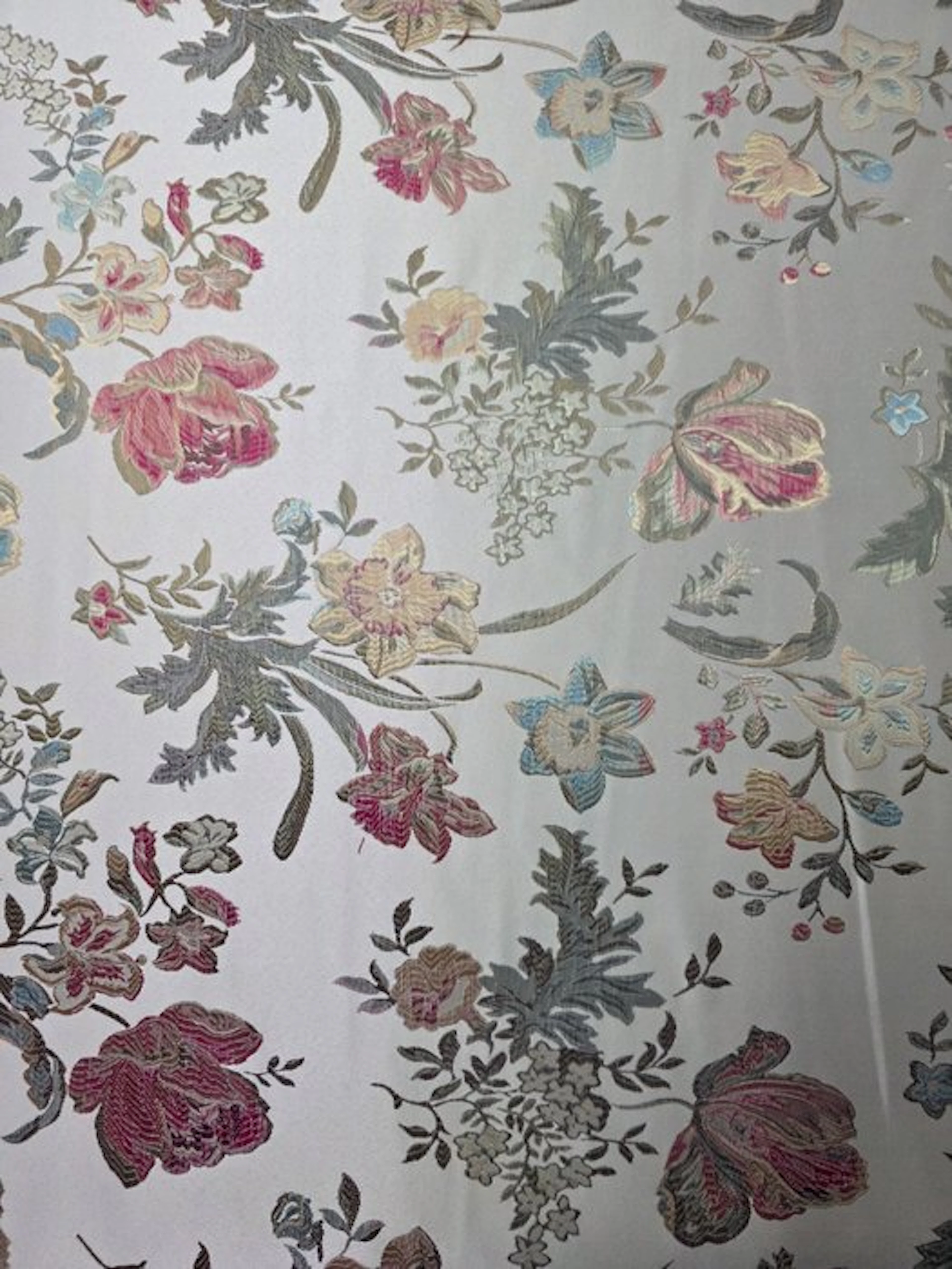 Upholstery fabric - 2.8 m - 2.4 m - Brocade San Leucio Flowers