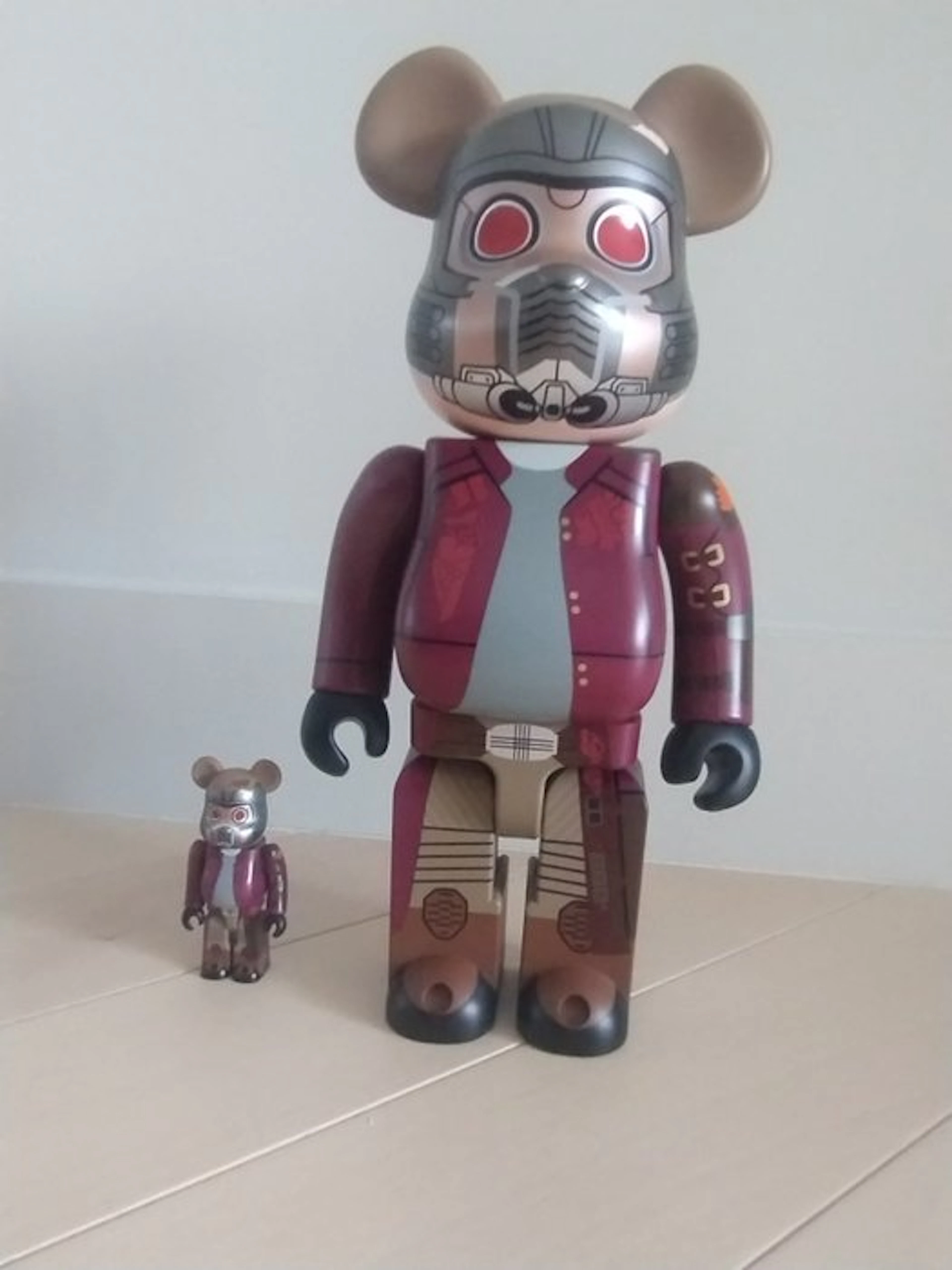 Medicom Toy - Bearbrick Marvel The Infinity Saga Star-Lord 100% & 400% Set