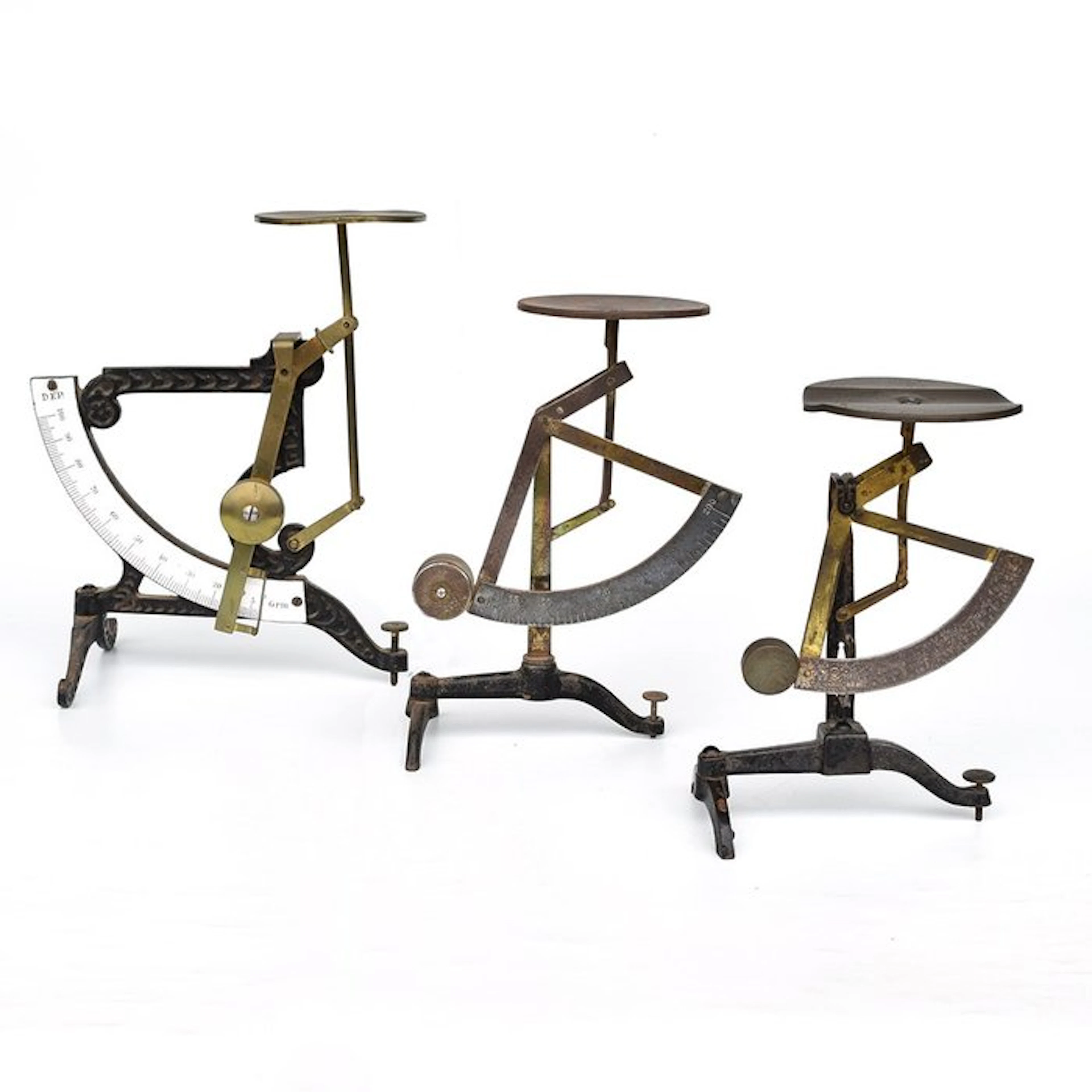 3 stuks Ph. J. Maul - Scale - Iron - Art Nouveau