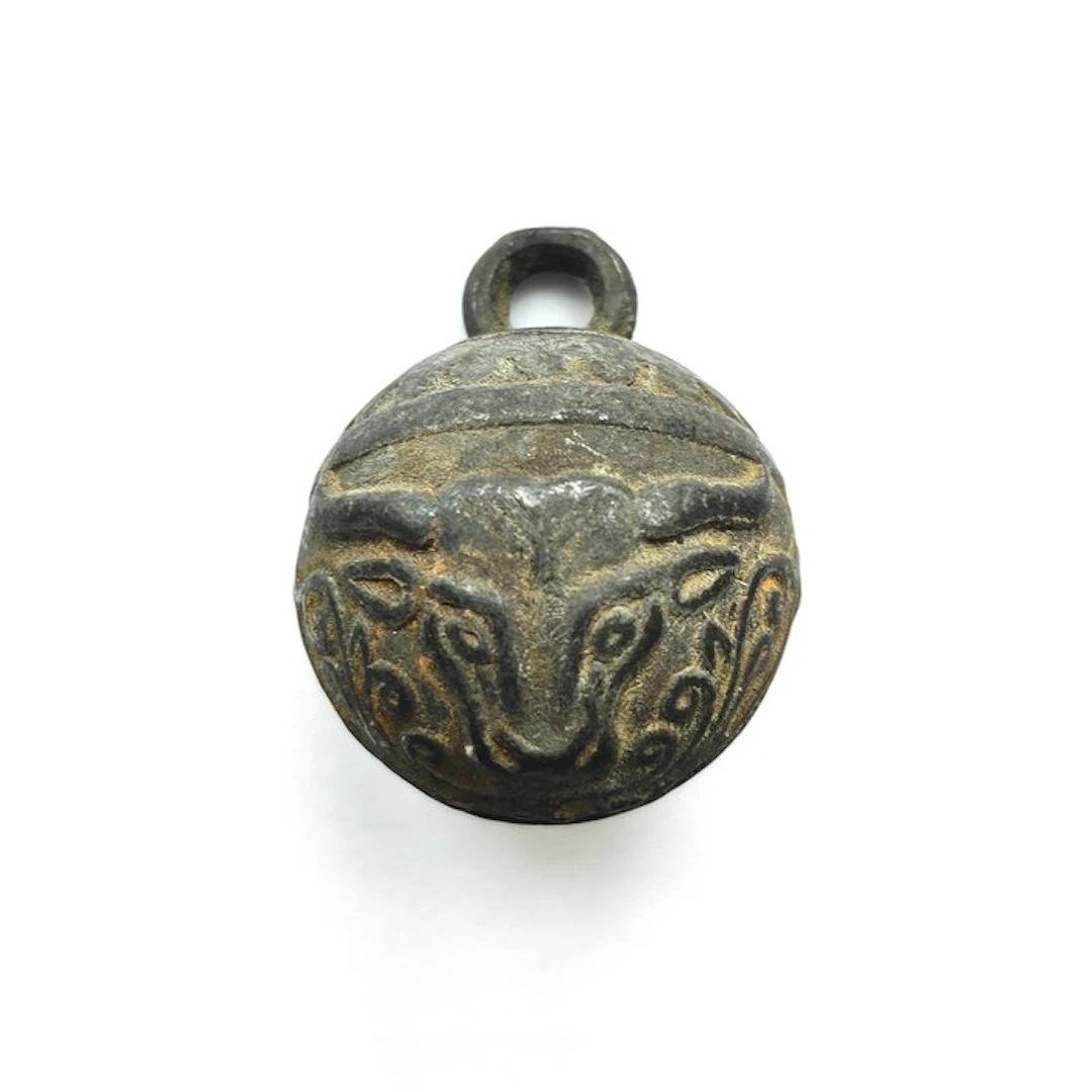 Indochinese Bronze Ritual Temple Bell Bead - 61 mm (No reserve price)