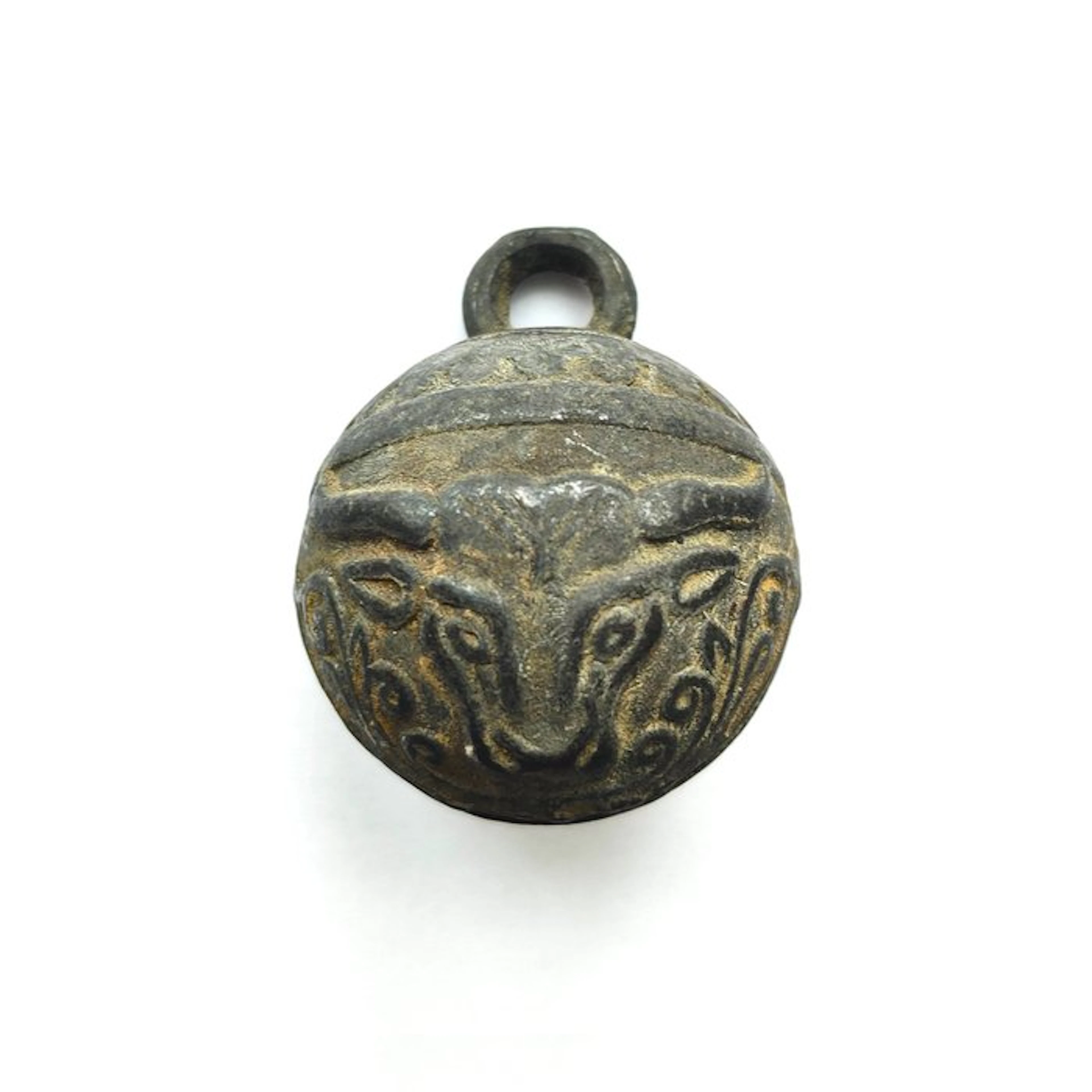 Indochinese Bronze Ritual Temple Bell Bead - 61 mm (No reserve price)