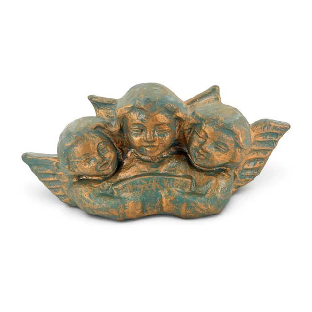 Sculpture, Querubines - 45 cm - Papier-mache