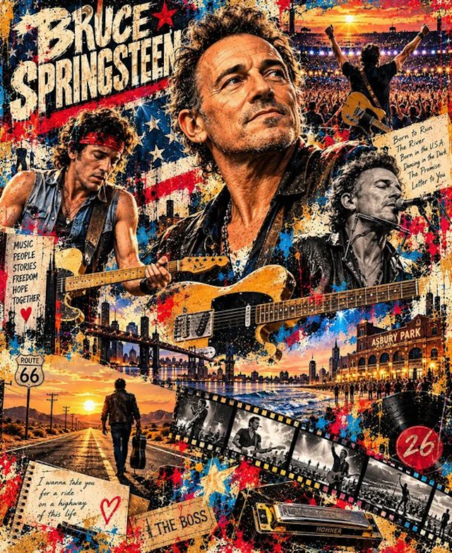 Bruce Springsteen V2 - 2026 45x55 Cm